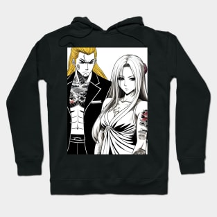 Couple Chef Manga Tatoo Hoodie